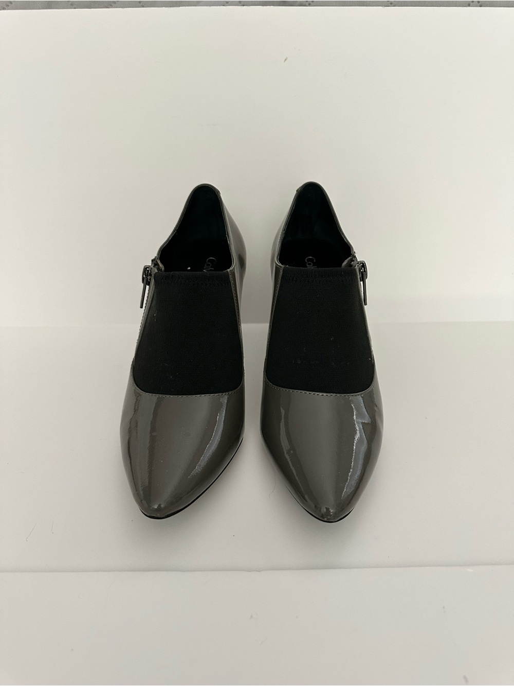 Calvin Klein Jalana Women's Size 6 Gray Patent Leather Heels Classic Pumps Shoes